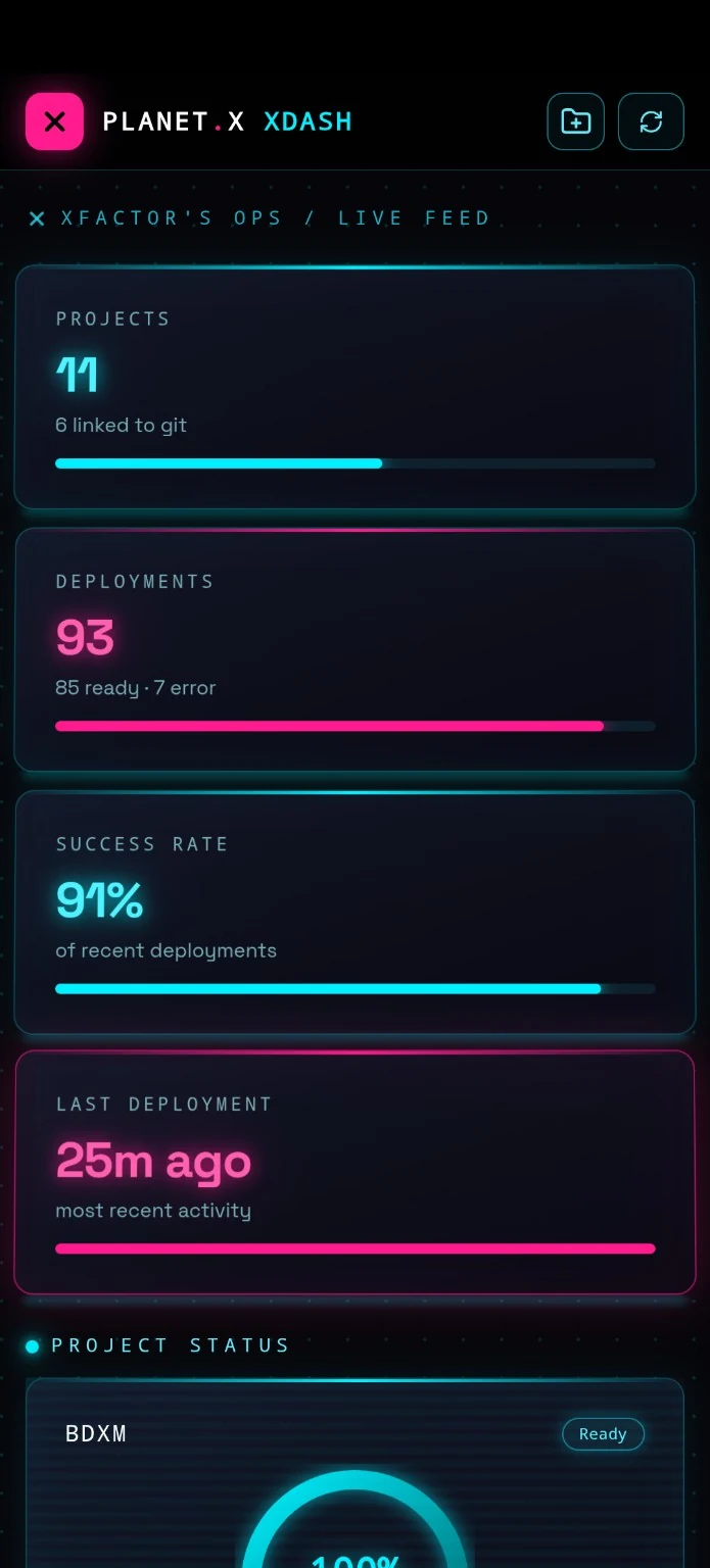 xDash screenshot 2