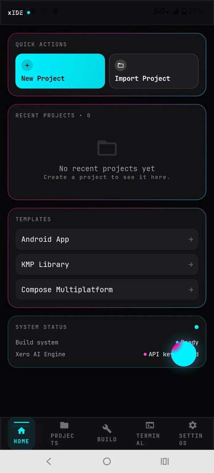 xIDE screenshot 1