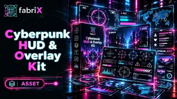 Cyberpunk HUD & Overlay Kit fabriX Store artwork