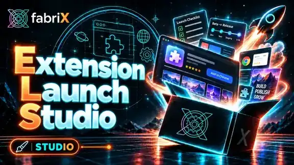 Extension Launch Studio fabriX Store artwork