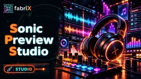 Sonic Preview Studio fabriX Store artwork