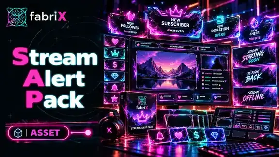 Stream Alert Pack fabriX Store artwork